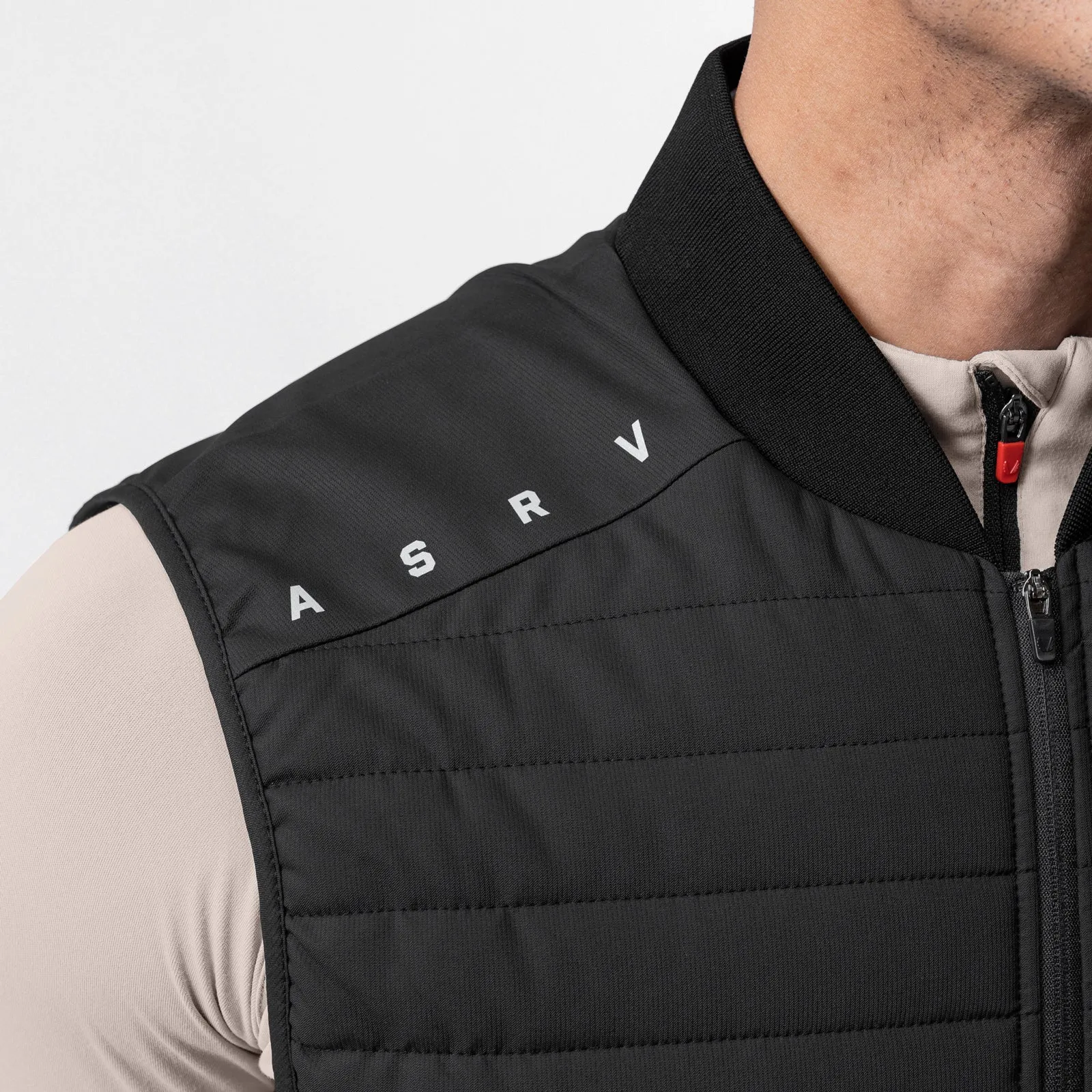 0720. Waterproof Insulated Run Vest  - Black