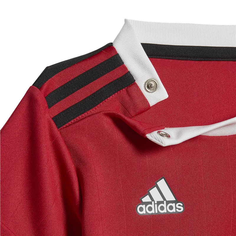adidas Manchester United FC Official 2022/23 Home Baby Kit - Youth - Real Red/White