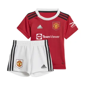 adidas Manchester United FC Official 2022/23 Home Baby Kit - Youth - Real Red/White