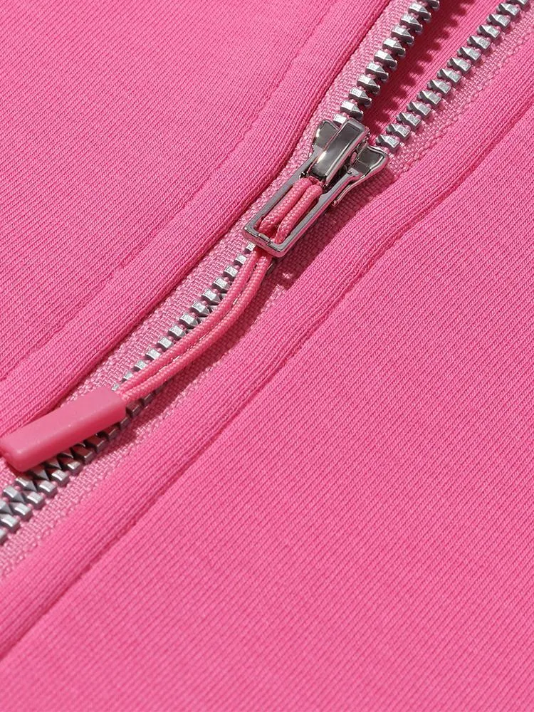 Air Layer Hoodie With Zippered Collar