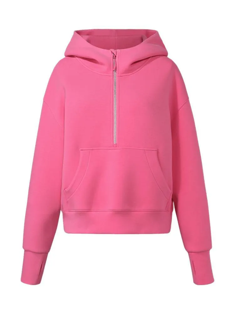 Air Layer Hoodie With Zippered Collar