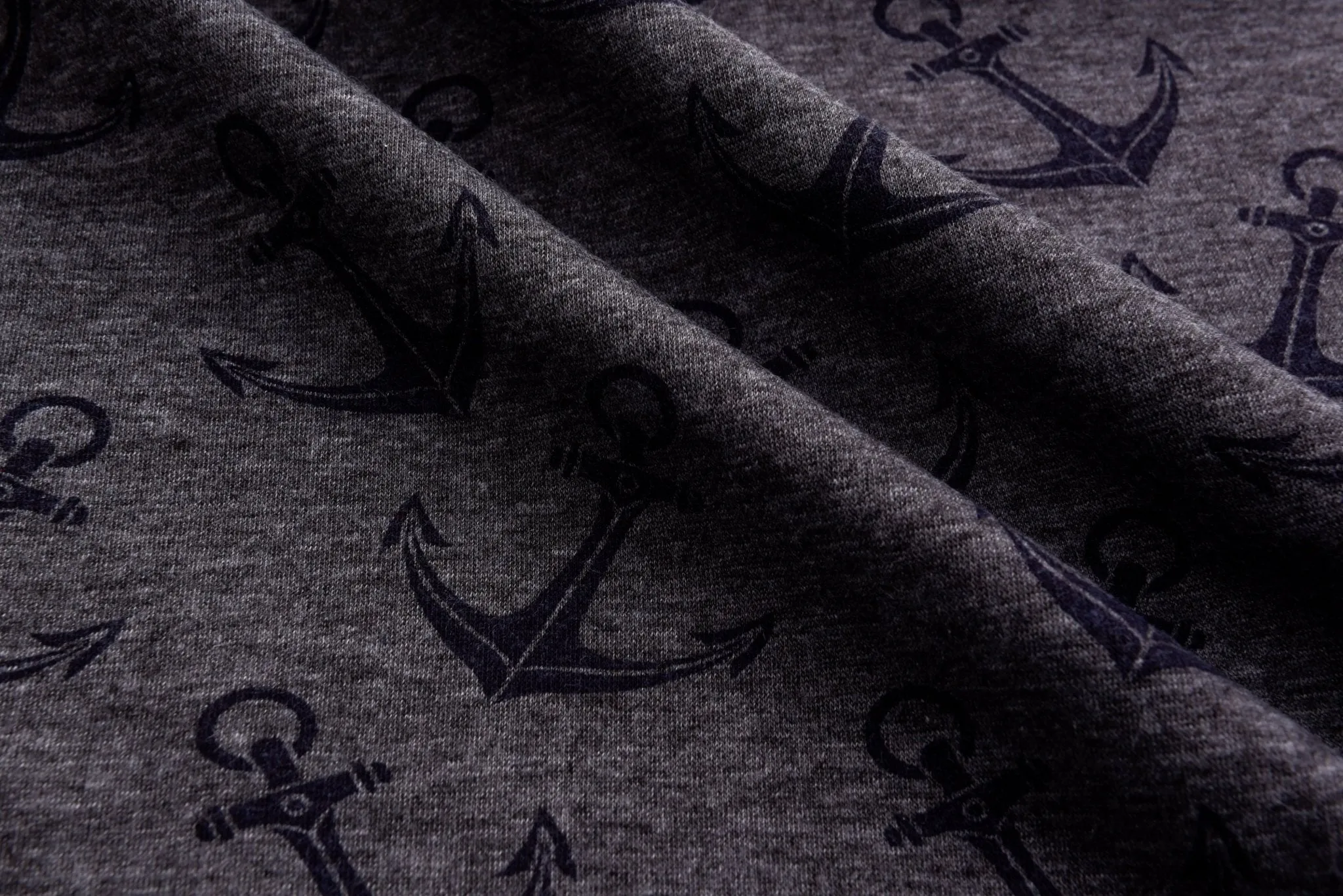 Alpine Fleece Anchor  Print Fabric