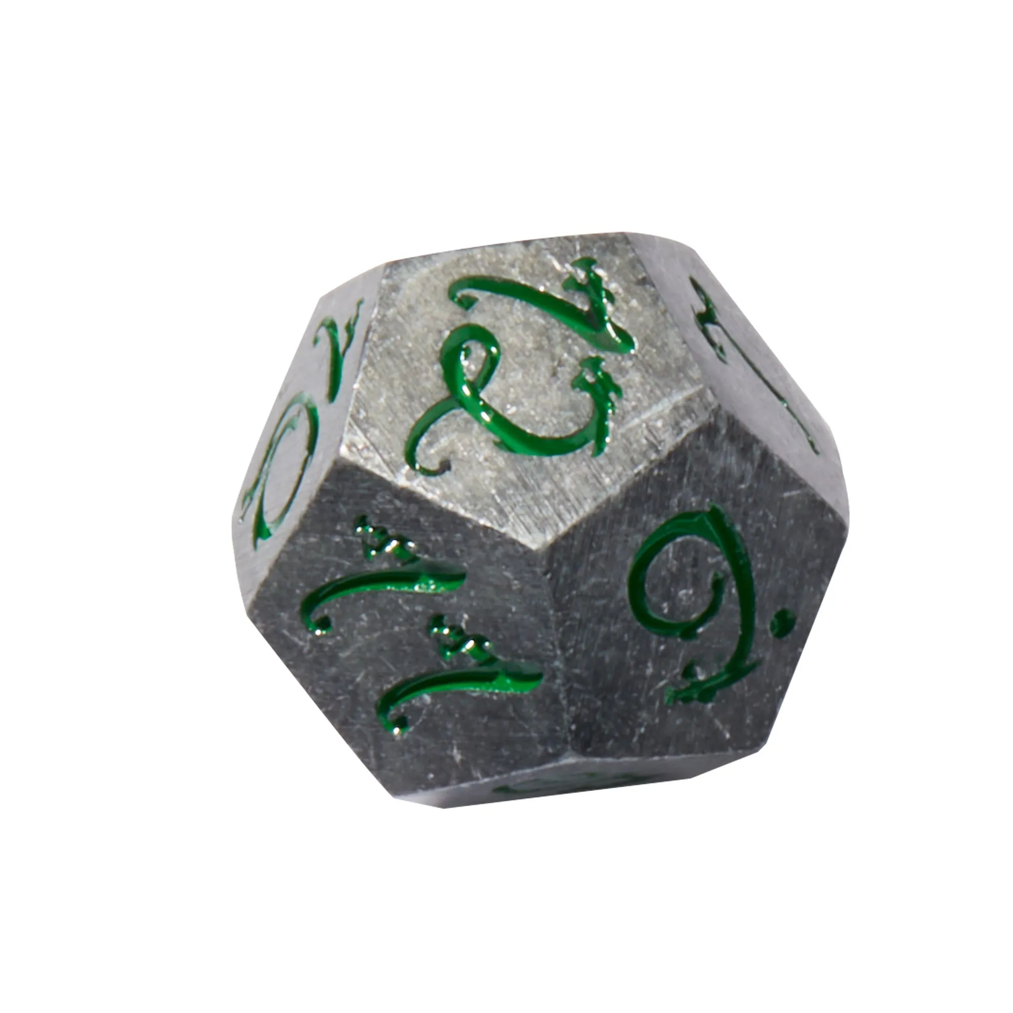 Ancient Dragon’s Breath Green Metal 7pc Dice Set
