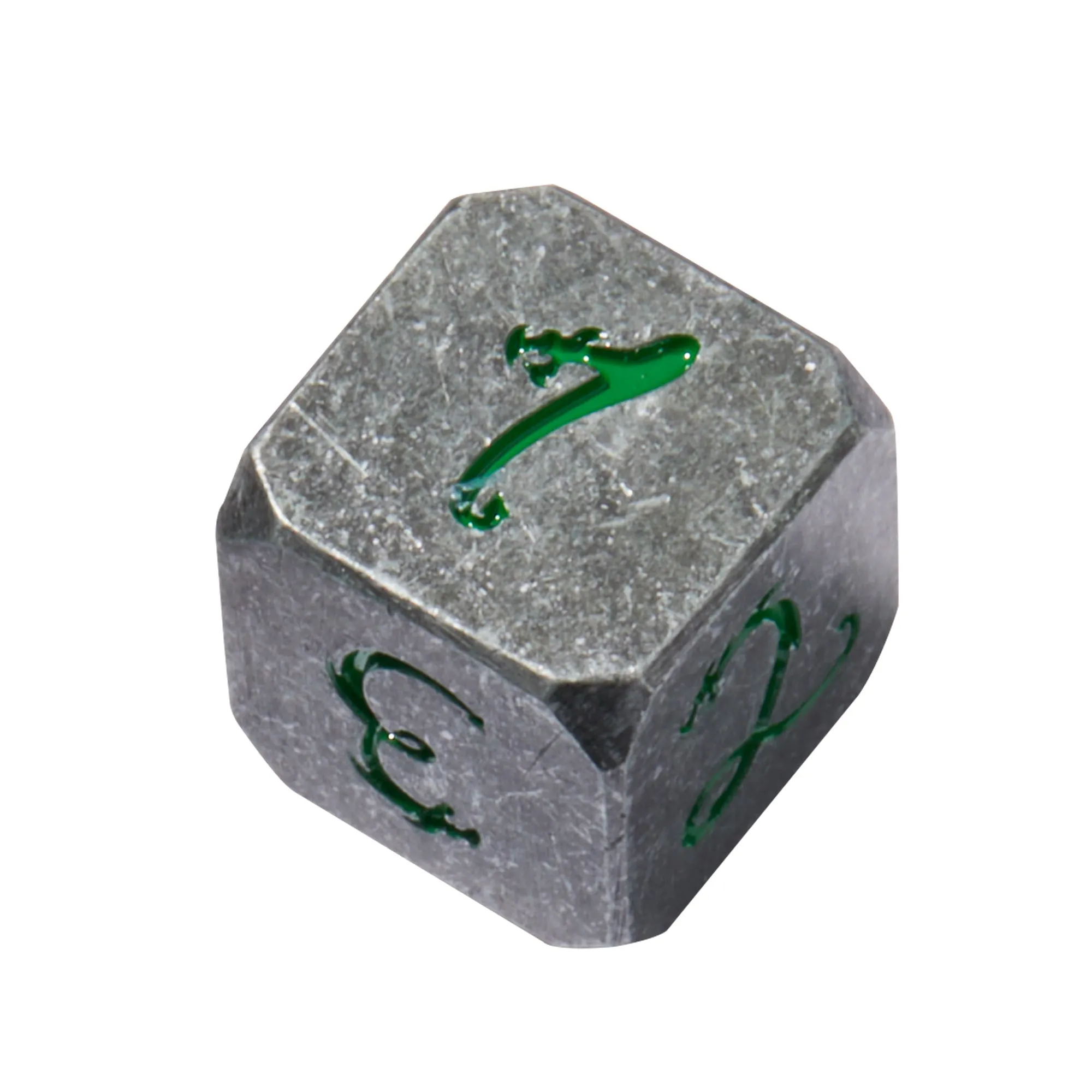 Ancient Dragon’s Breath Green Metal 7pc Dice Set