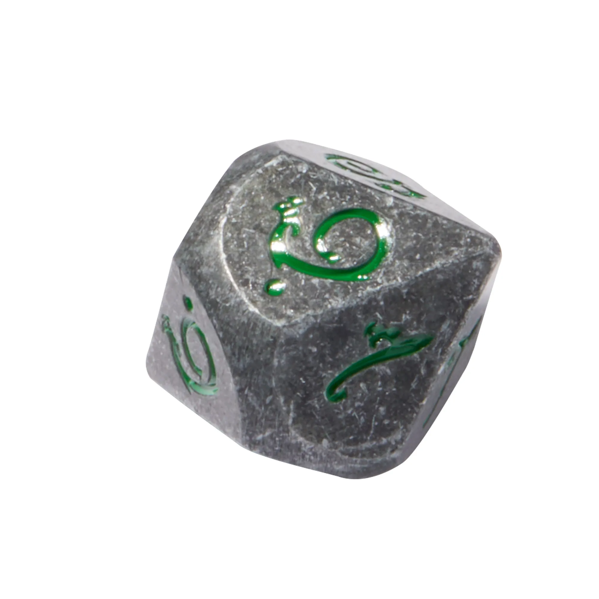 Ancient Dragon’s Breath Green Metal 7pc Dice Set