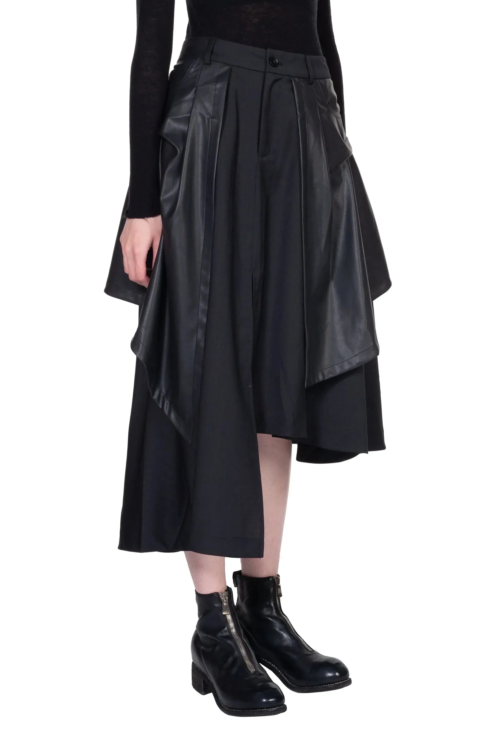 Asymmetric Layered Skirt