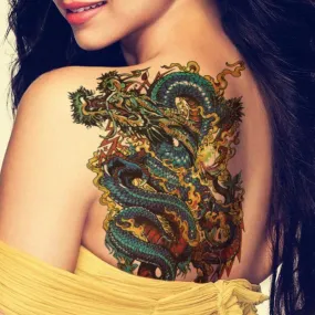 Badass Dragon Tattoo (3pcs)