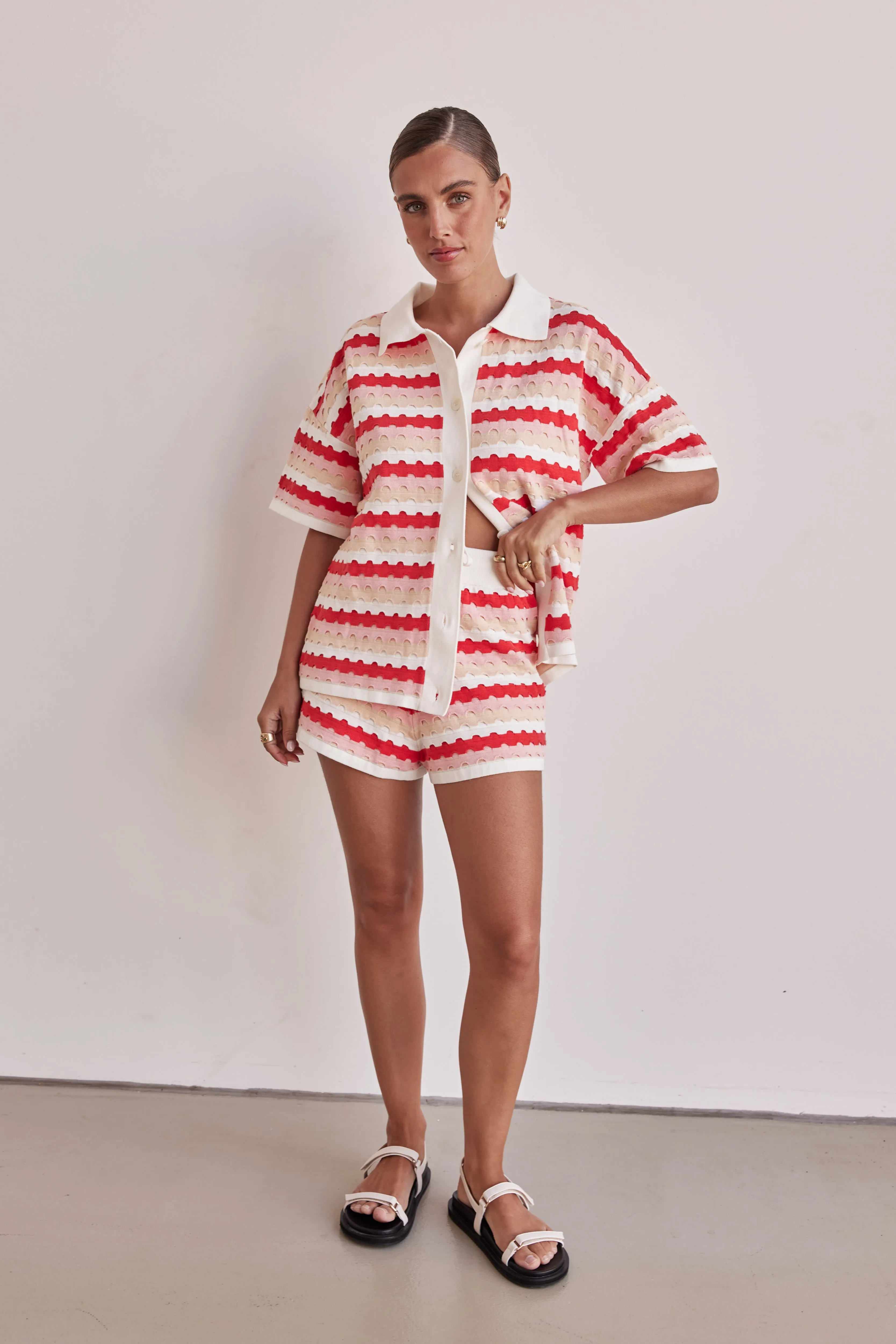 Bella Knit Shorts (Pink)