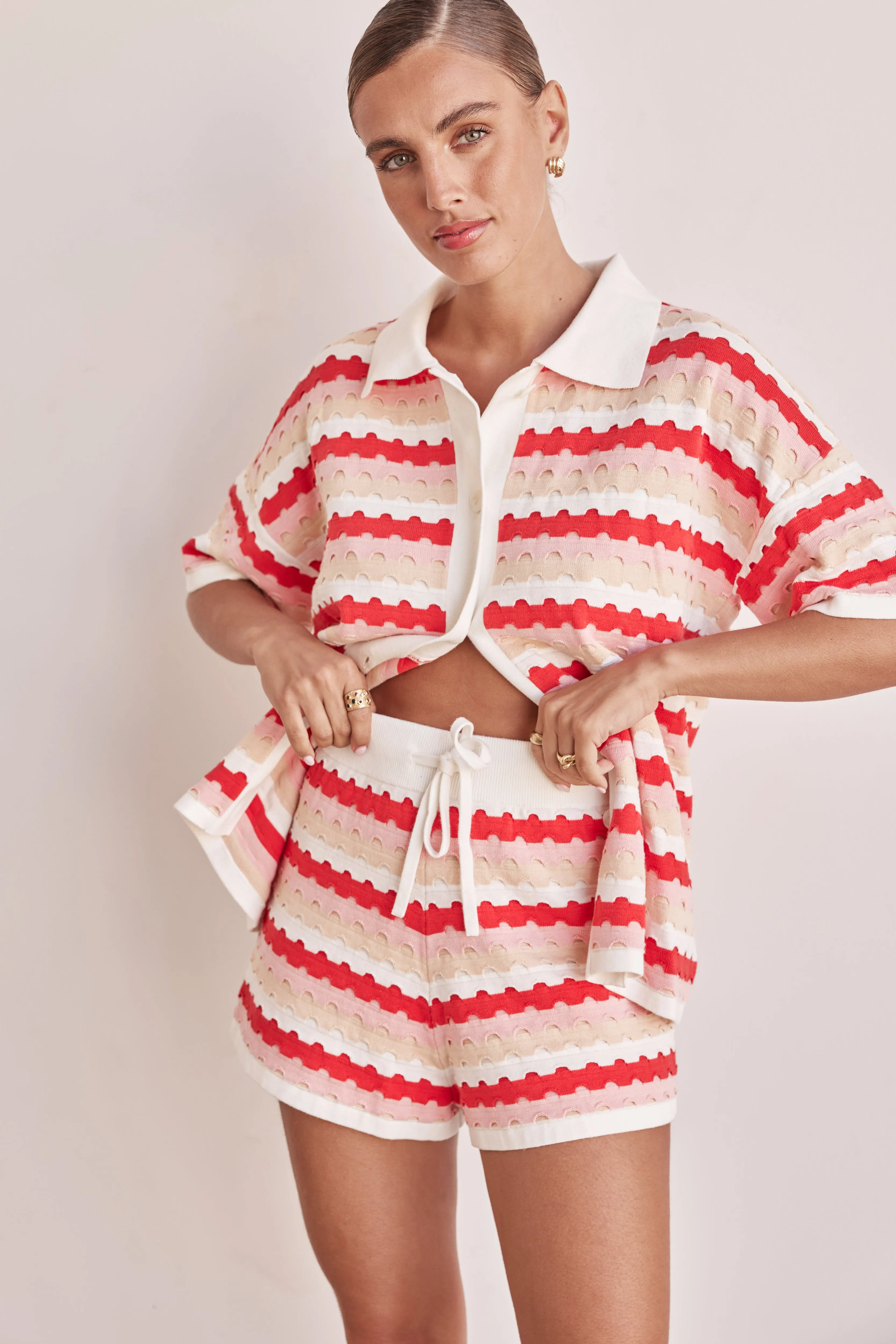 Bella Knit Shorts (Pink)