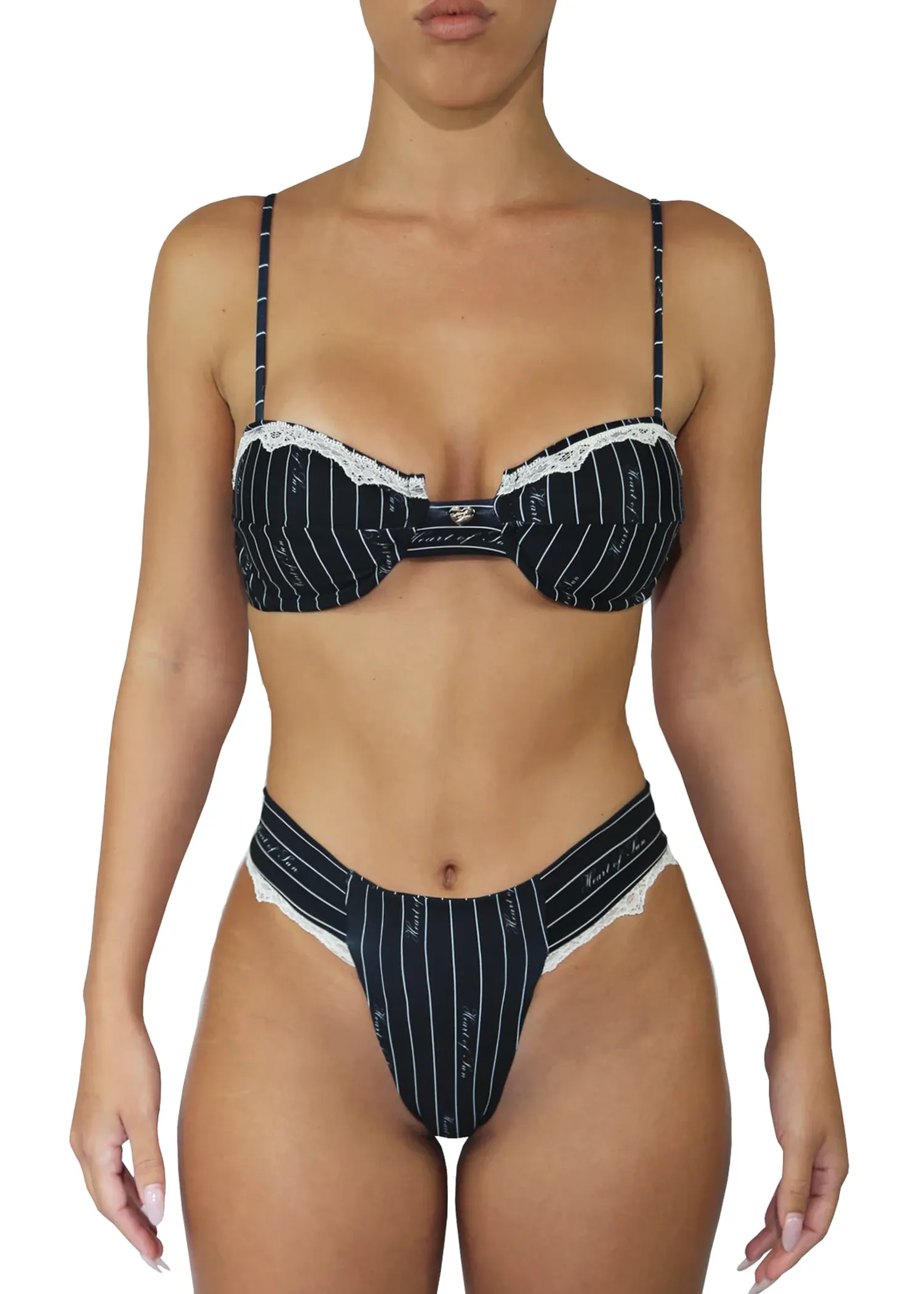 Belle Chérie Top | Pinstripe
