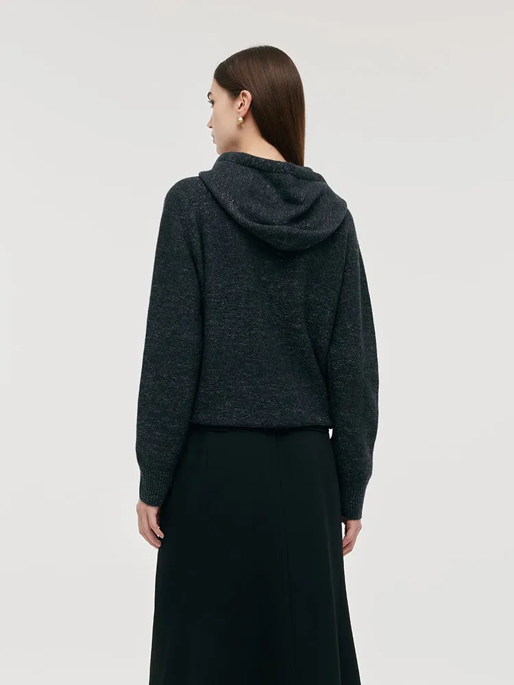 Cashmere Drawstring Women Hoodie