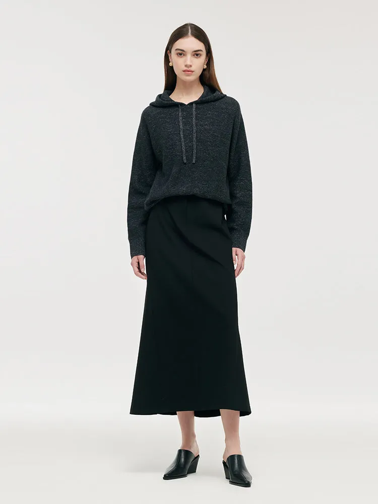 Cashmere Drawstring Women Hoodie