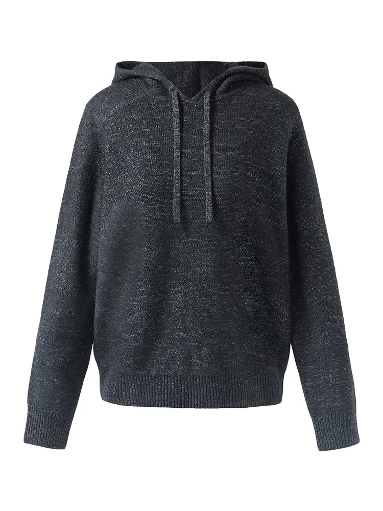 Cashmere Drawstring Women Hoodie