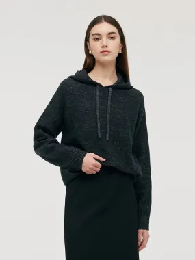 Cashmere Drawstring Women Hoodie
