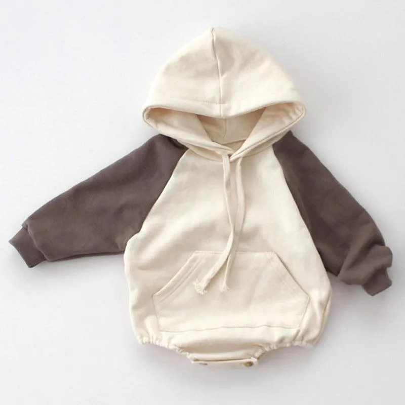Color Block Hoodie Sweater