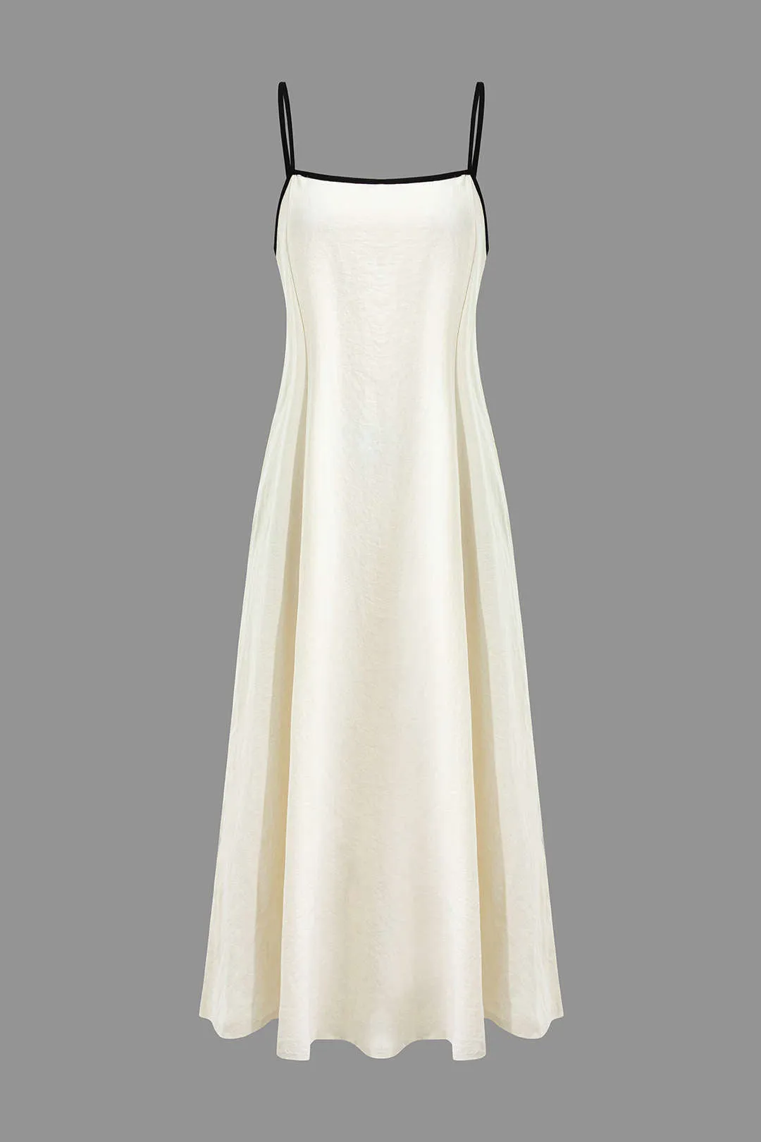Contrast Trim Slip Midi Dress