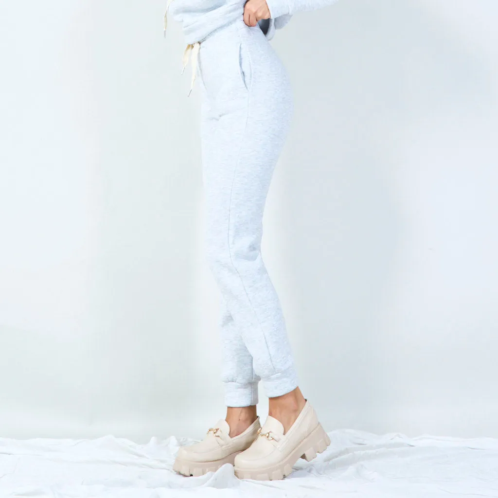 Cozy jogger pants with drawstring waist wholesale