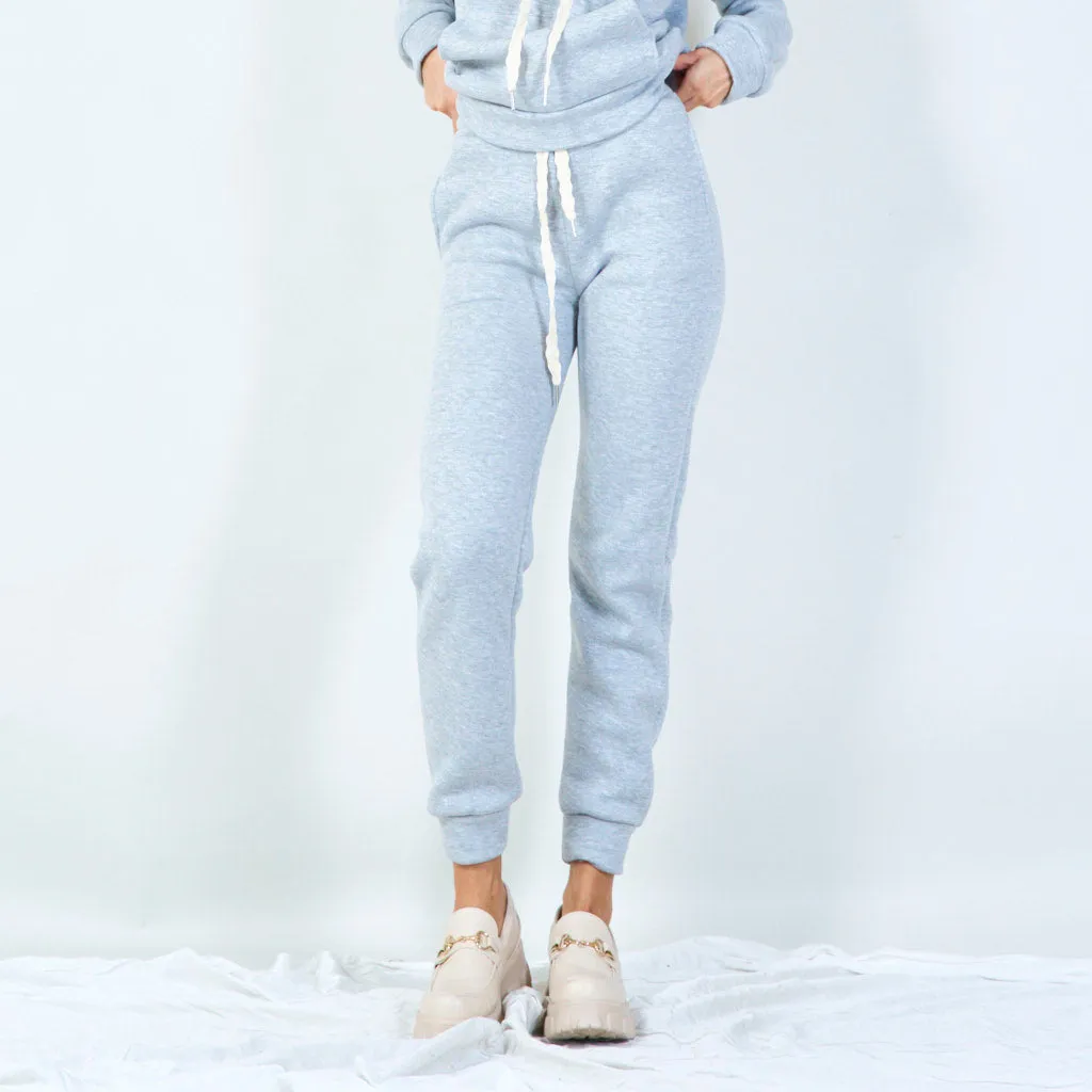 Cozy jogger pants with drawstring waist wholesale