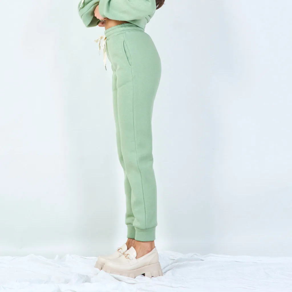 Cozy jogger pants with drawstring waist wholesale