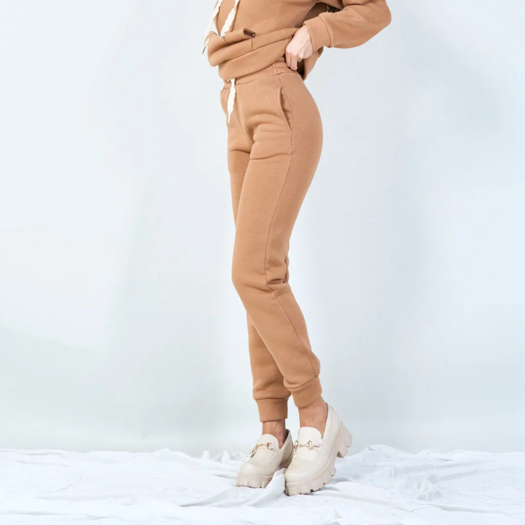 Cozy jogger pants with drawstring waist wholesale