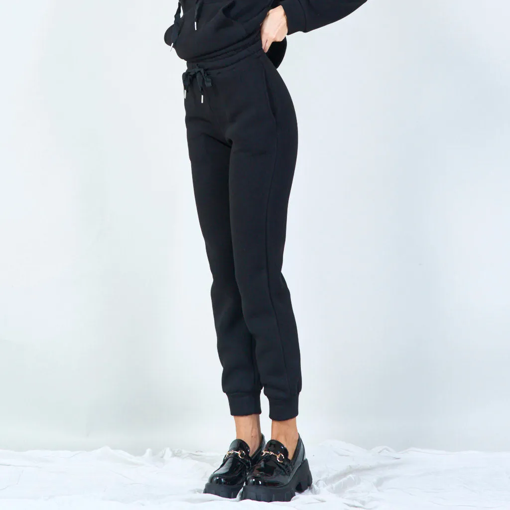 Cozy jogger pants with drawstring waist wholesale