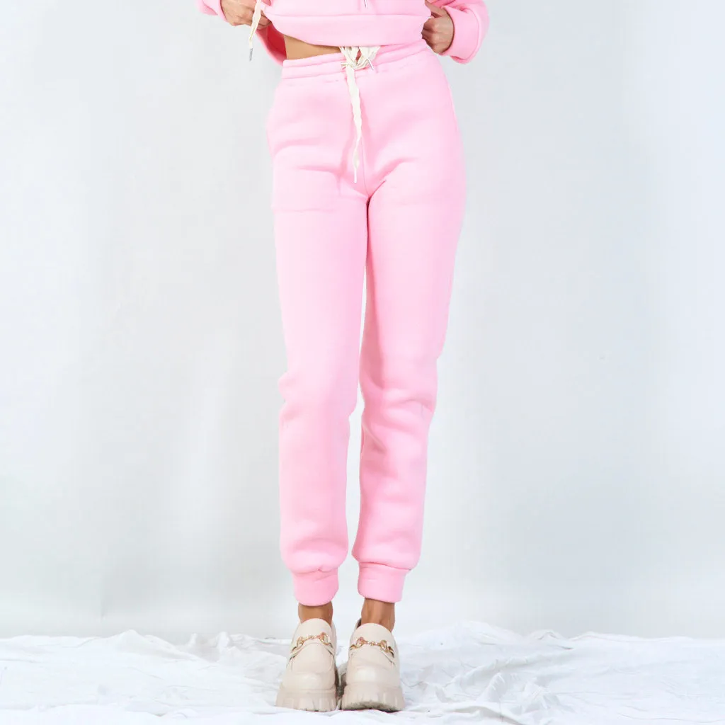 Cozy jogger pants with drawstring waist wholesale