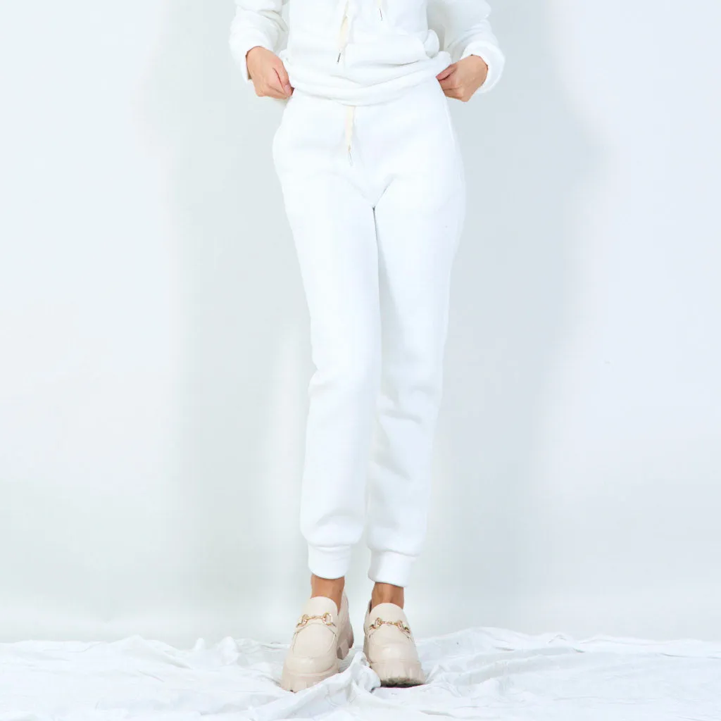 Cozy jogger pants with drawstring waist wholesale