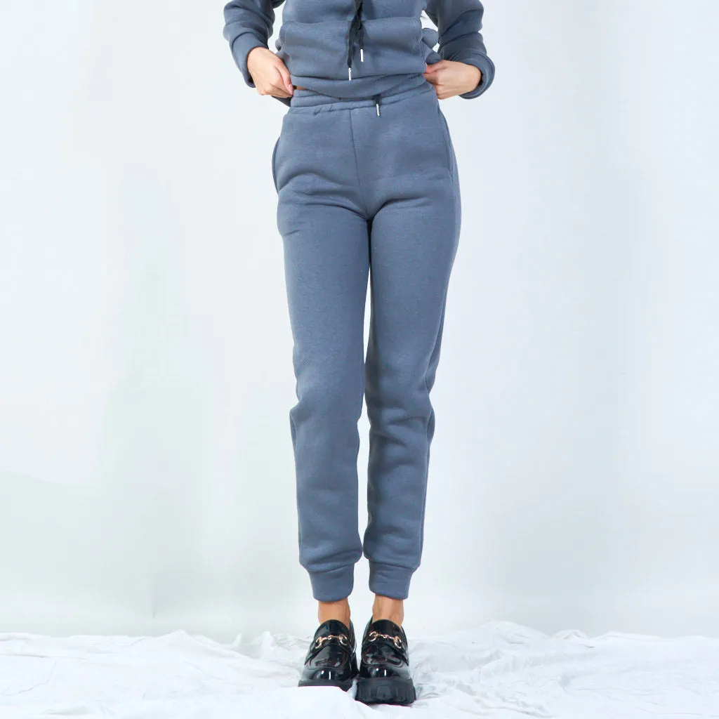 Cozy jogger pants with drawstring waist wholesale