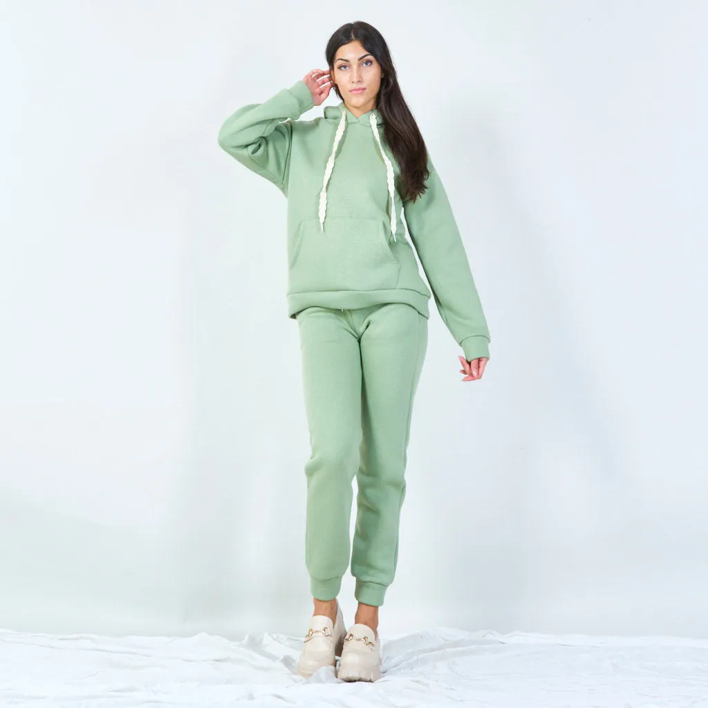 Cozy jogger pants with drawstring waist wholesale
