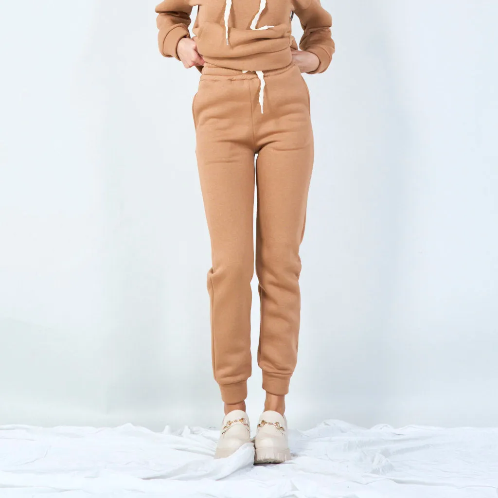 Cozy jogger pants with drawstring waist wholesale