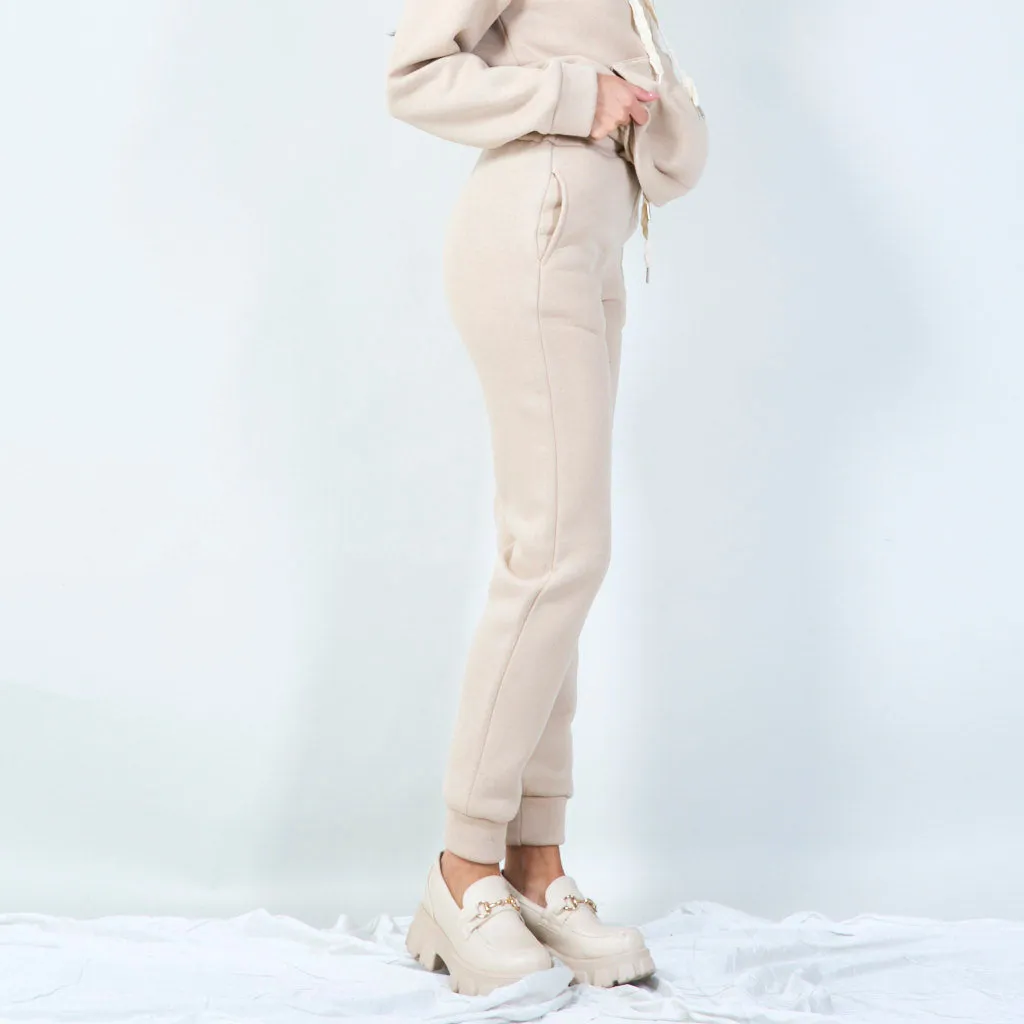 Cozy jogger pants with drawstring waist wholesale