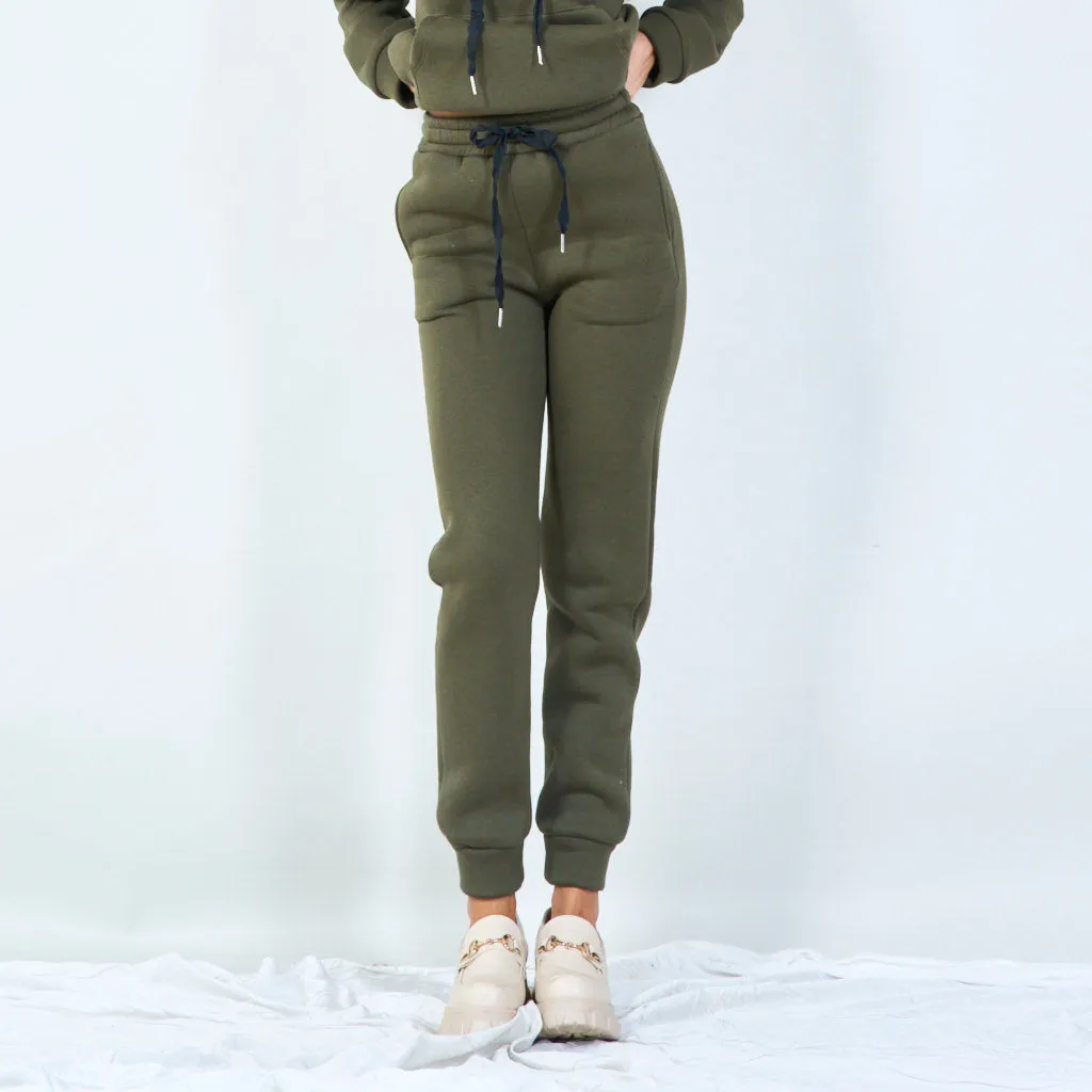 Cozy jogger pants with drawstring waist wholesale