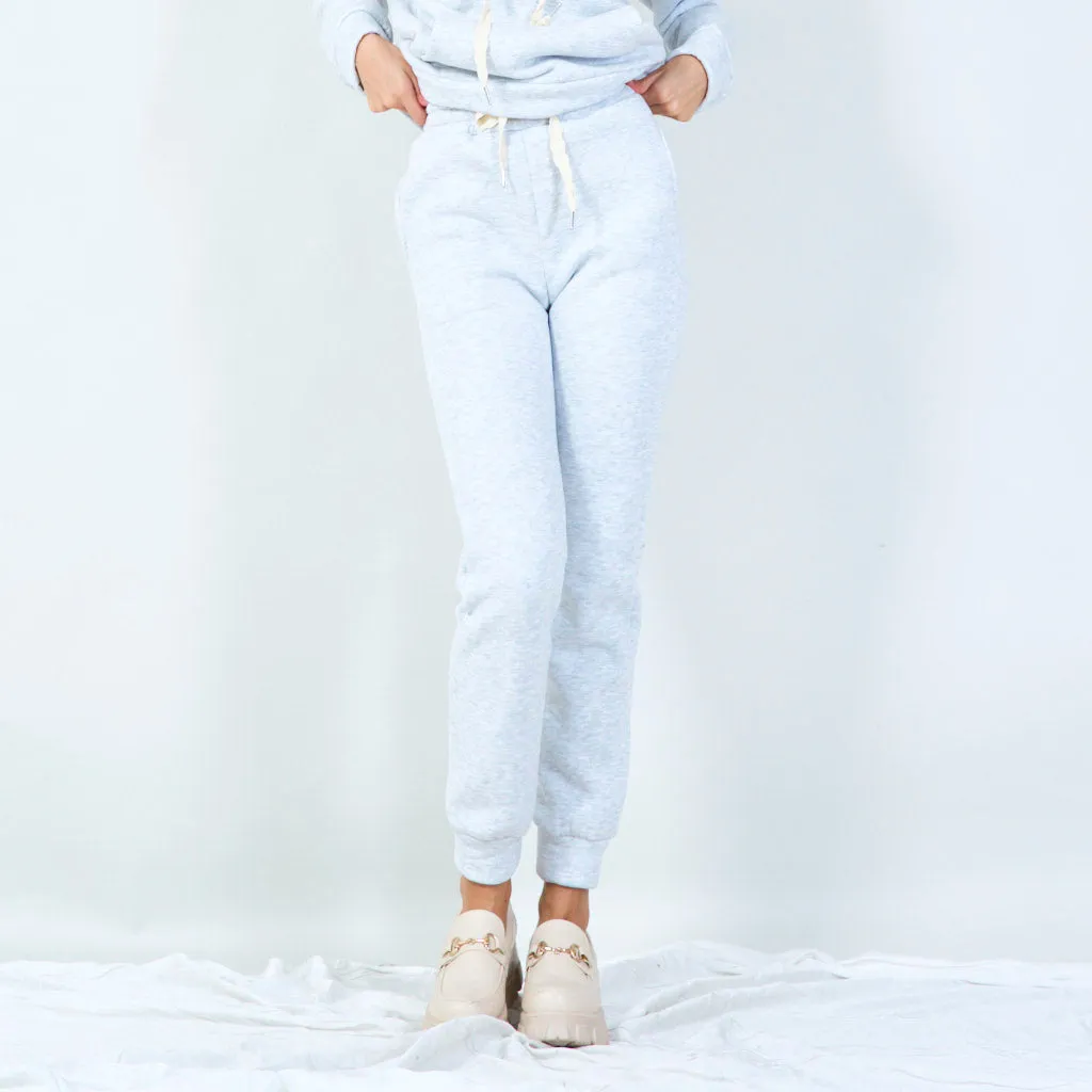 Cozy jogger pants with drawstring waist wholesale