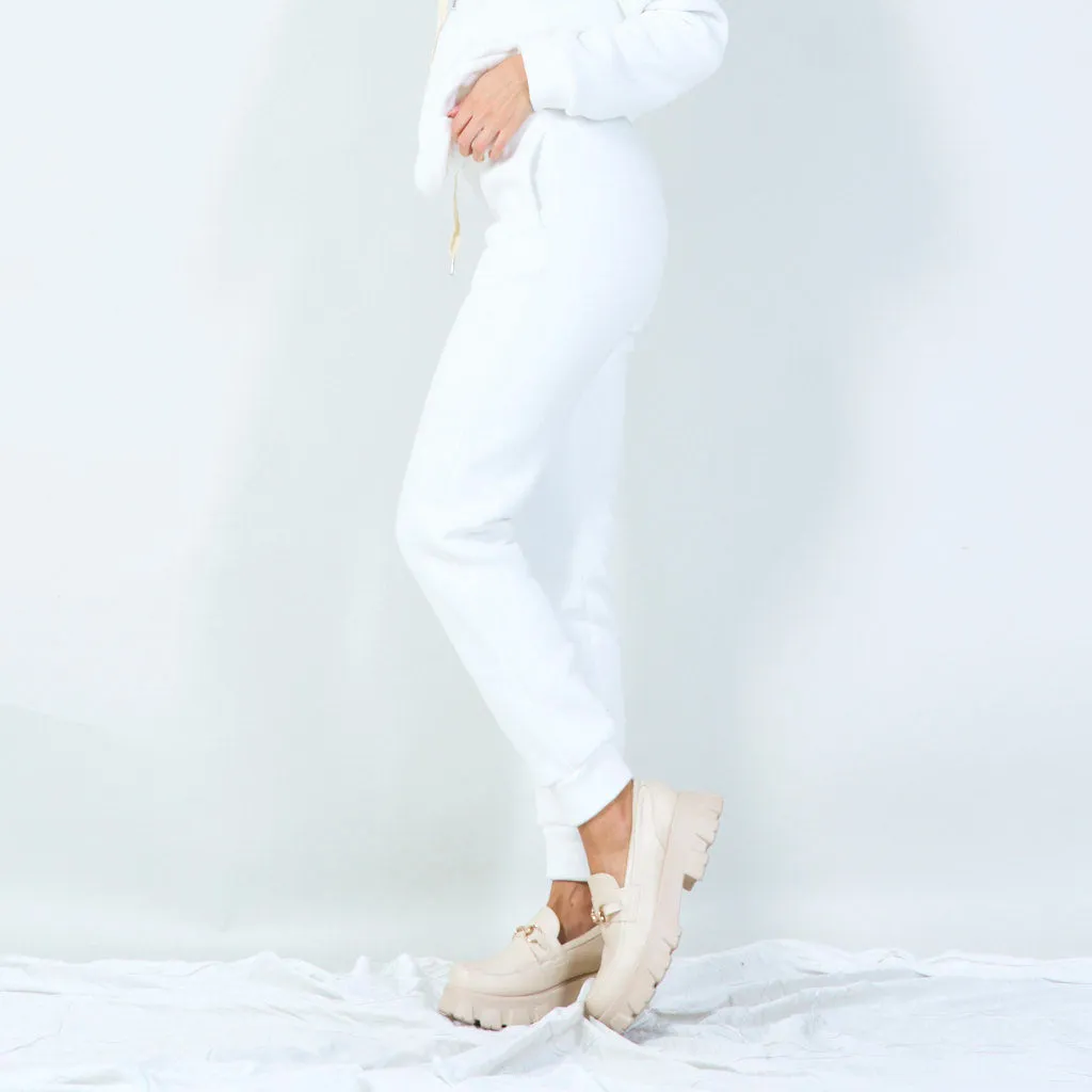 Cozy jogger pants with drawstring waist wholesale
