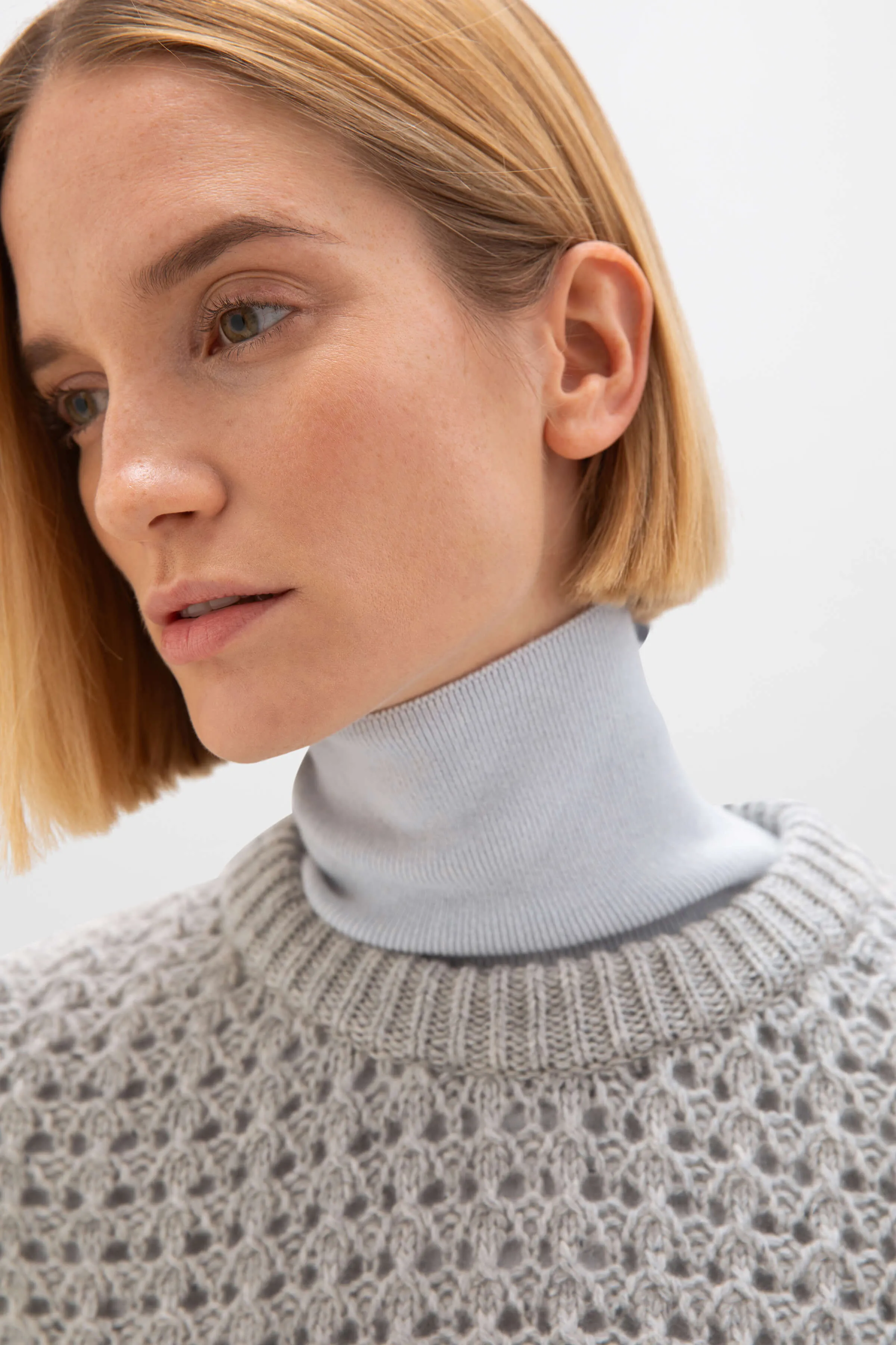 Donegal Cashmere Crochet Jumper