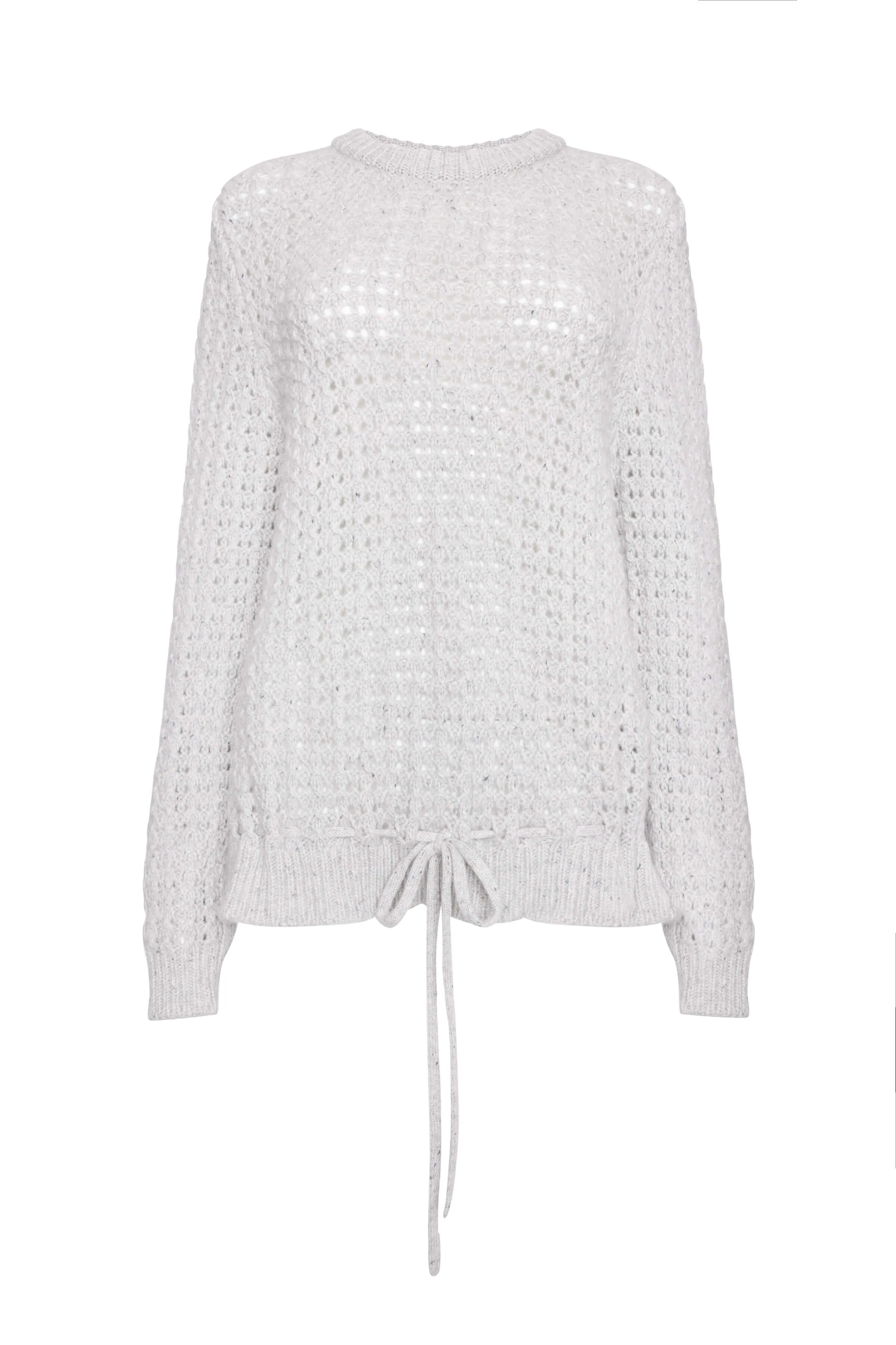 Donegal Cashmere Crochet Jumper