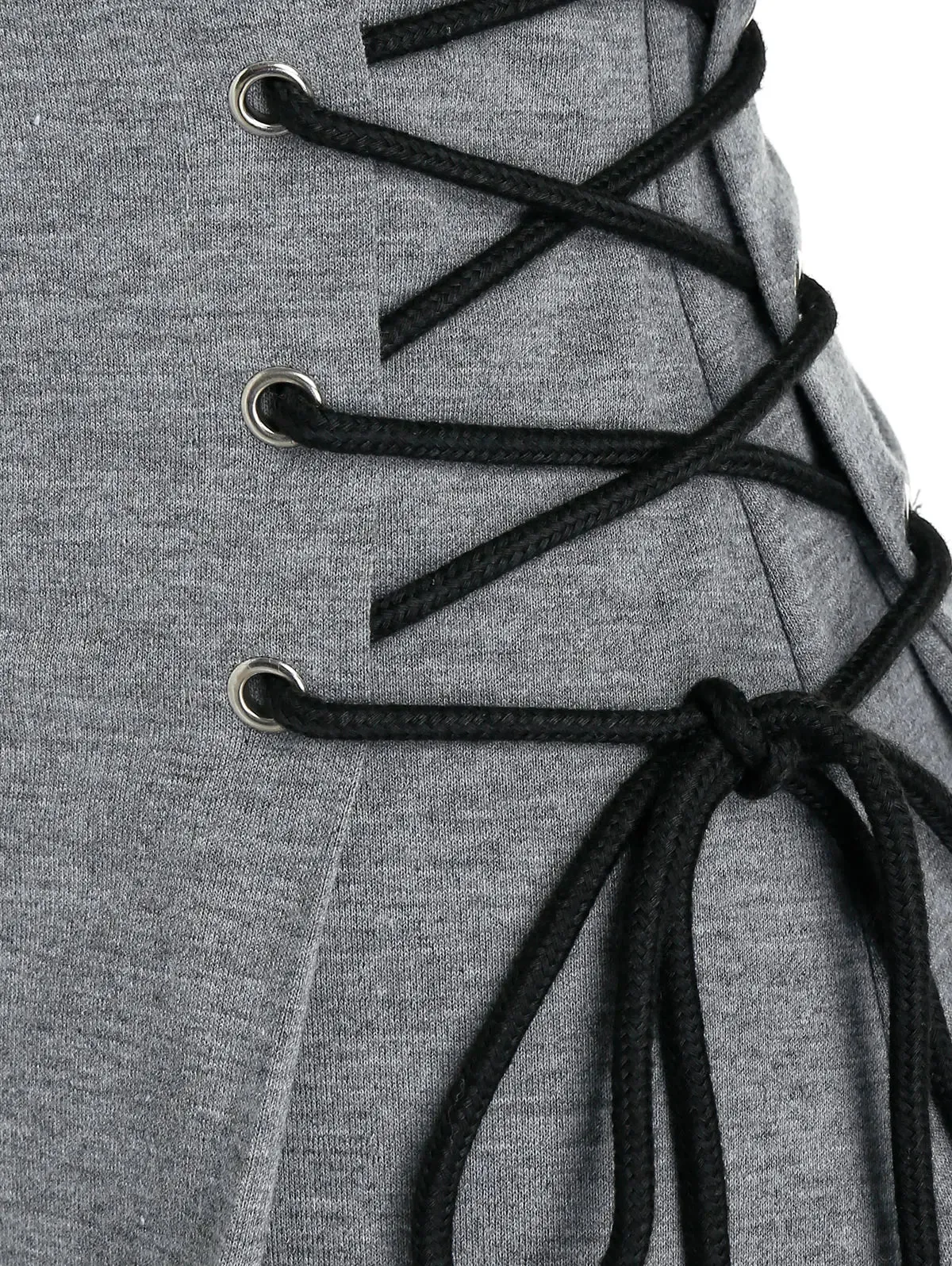 Dressfo 2024 Womens Hoodie Sweatshirts Dresses Plain Lace Up Drawstring Hooded Dress платье толстовка
