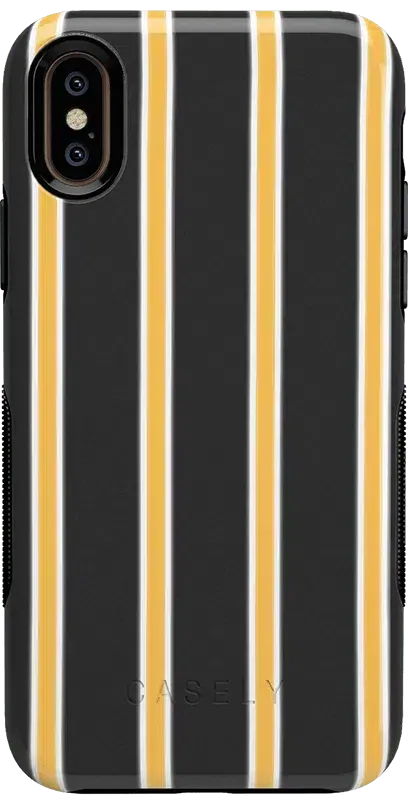 Fine Lines | Mustard Yellow Pinstripe iPhone Case