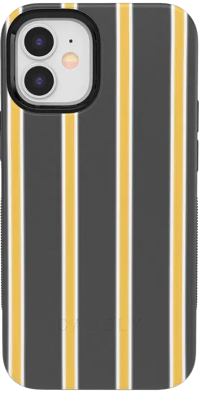 Fine Lines | Mustard Yellow Pinstripe iPhone Case