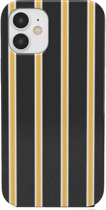 Fine Lines | Mustard Yellow Pinstripe iPhone Case