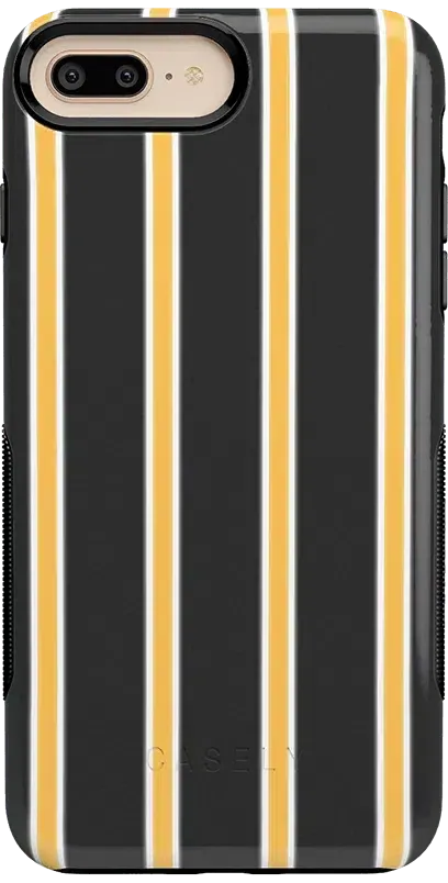 Fine Lines | Mustard Yellow Pinstripe iPhone Case