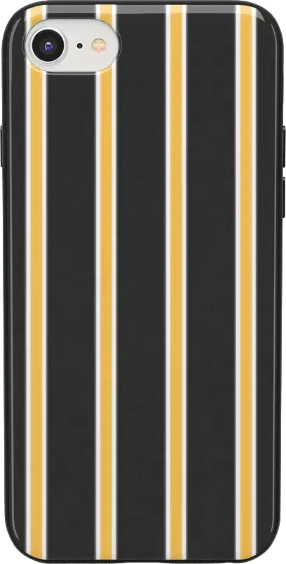 Fine Lines | Mustard Yellow Pinstripe iPhone Case