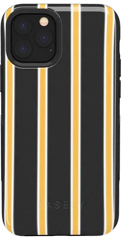 Fine Lines | Mustard Yellow Pinstripe iPhone Case
