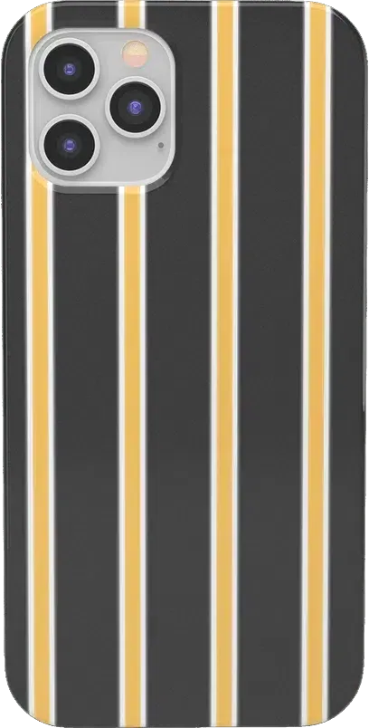 Fine Lines | Mustard Yellow Pinstripe iPhone Case