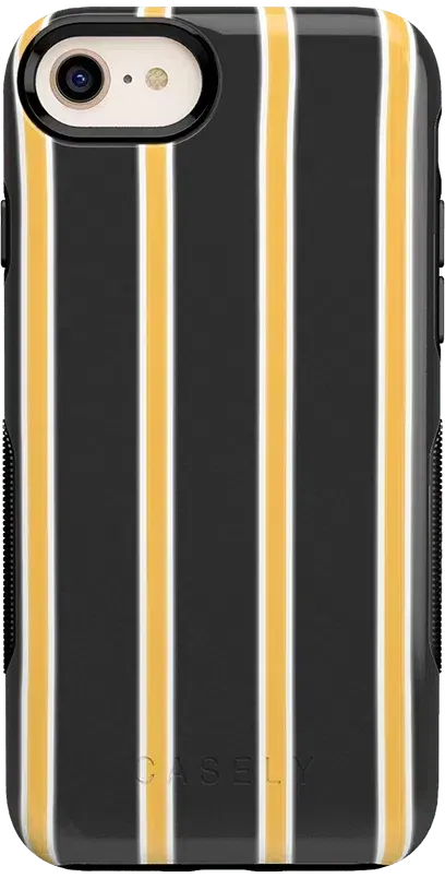 Fine Lines | Mustard Yellow Pinstripe iPhone Case