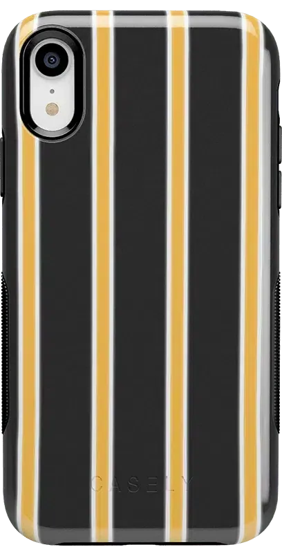 Fine Lines | Mustard Yellow Pinstripe iPhone Case
