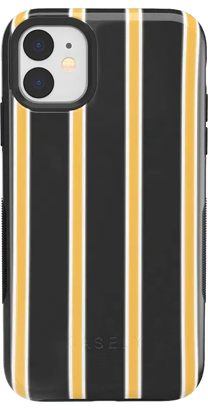 Fine Lines | Mustard Yellow Pinstripe iPhone Case