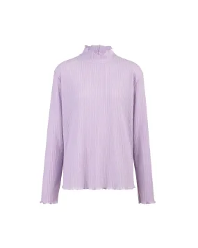 Flare Sleeve Crinkle Jersey Top