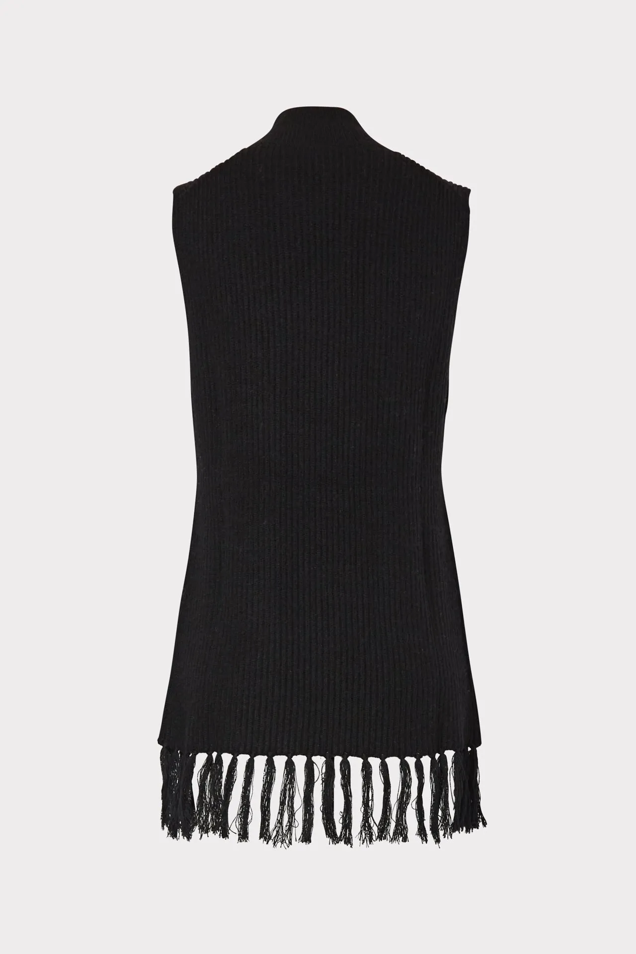 Fringe Mock Neck Shell