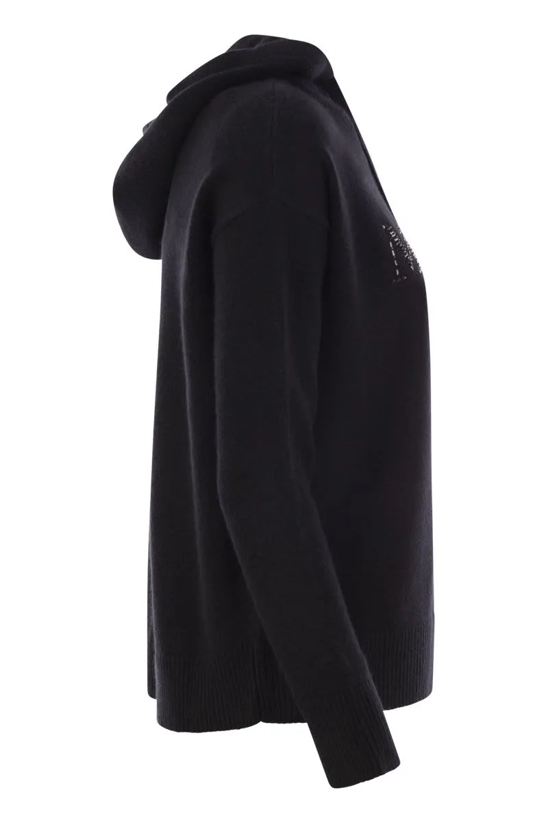 GORIZIA - WOOL AND CASHMERE KNIT SWEATSHIRT